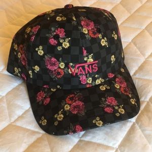 Vans floral strap back hat